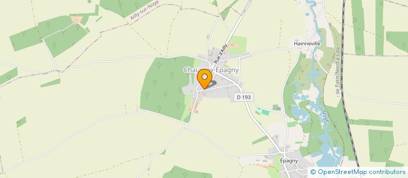 localisation de l'entreprise SCI S. A. H. R.  CHAUSSOY-EPAGNY