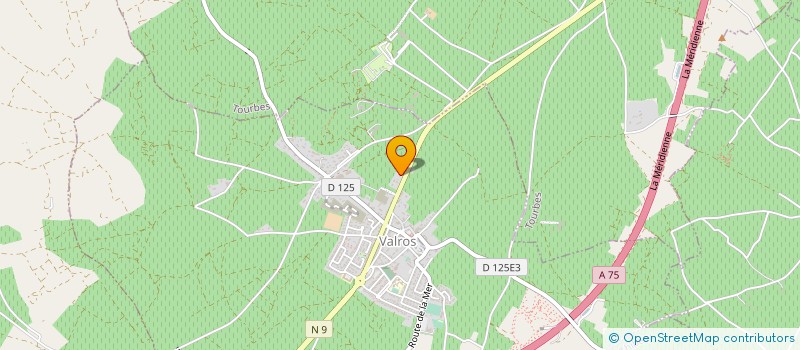 localisation de l'entreprise SCI S A I  VALROS