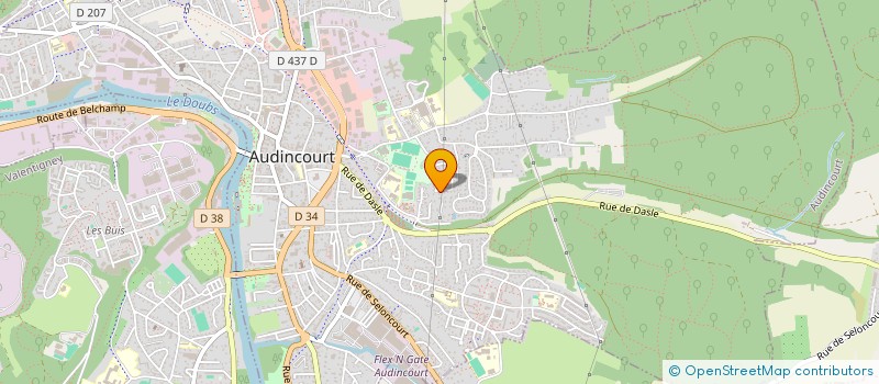 localisation de l'entreprise SCI S.A IMMOBILIER  AUDINCOURT