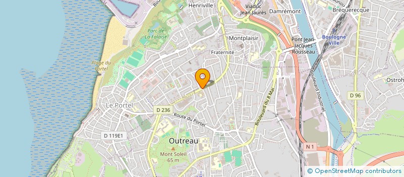 localisation de l'entreprise SCI S A J à OUTREAU