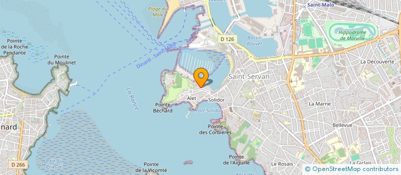 localisation de l'entreprise SCI S A J  SAINT-MALO