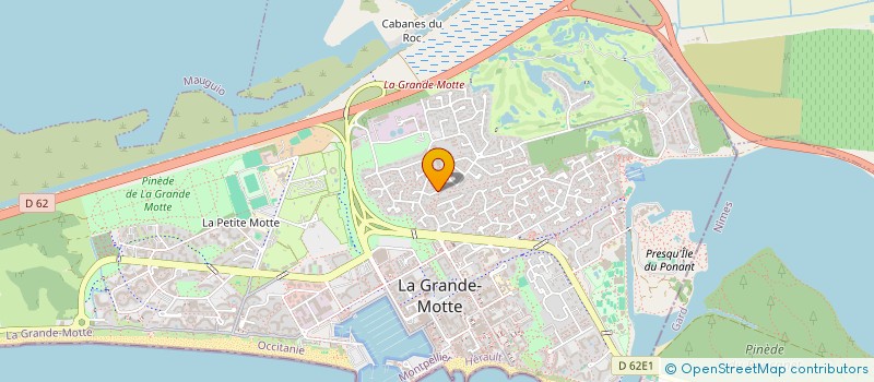 localisation de l'entreprise SCI S.A.L.G  LA GRANDE-MOTTE