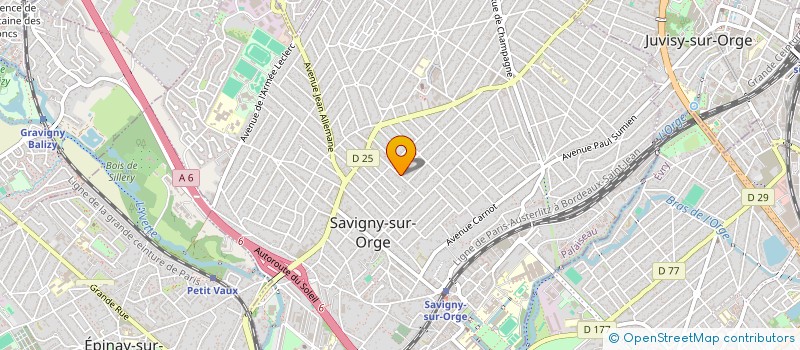 localisation de l'entreprise SCI S.A.M. à SAVIGNY-SUR-ORGE