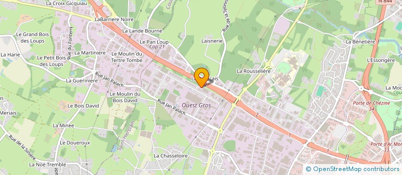 localisation de l'entreprise SCI S.A.M.  SAINT-HERBLAIN