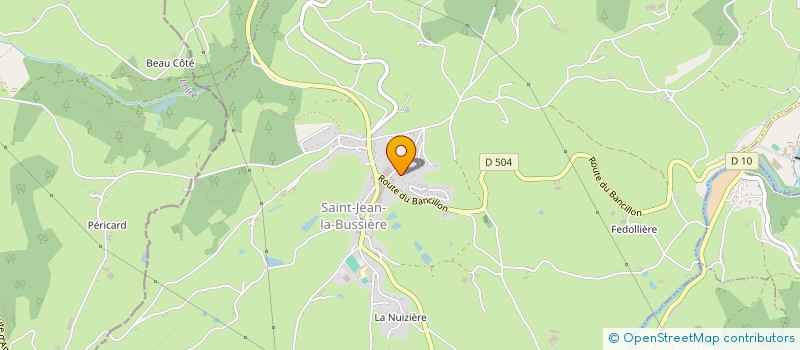 localisation de l'entreprise SCI S.A.M.  SAINT-JEAN-LA-BUSSIERE