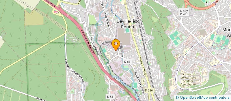 localisation de l'entreprise SCI S.A.M.E.J.  DEVILLE-LES-ROUEN