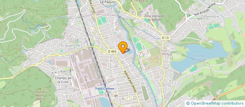 localisation de l'entreprise SCI S.A.N.  BELFORT