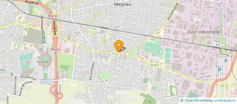 localisation de l'entreprise SCI S.A.P.  MEYZIEU