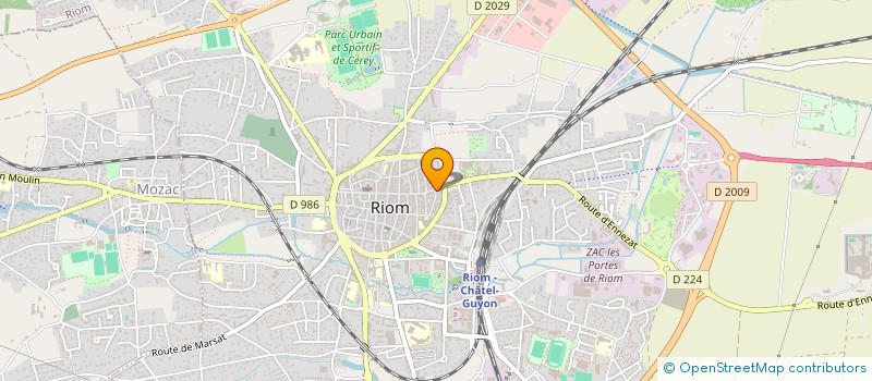 localisation de l'entreprise SCI S. A. R.  RIOM