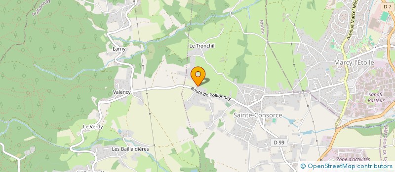 localisation de l'entreprise SCI S A R  SAINTE-CONSORCE