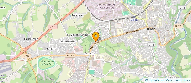 localisation de l'entreprise SCI S A S  DINAN