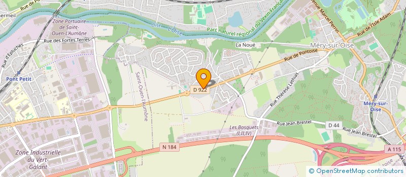 localisation de l'entreprise SCI S.A.V.B  MERY-SUR-OISE