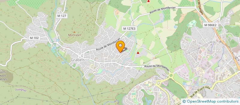 localisation de l'entreprise SCI  S B  GRABELS