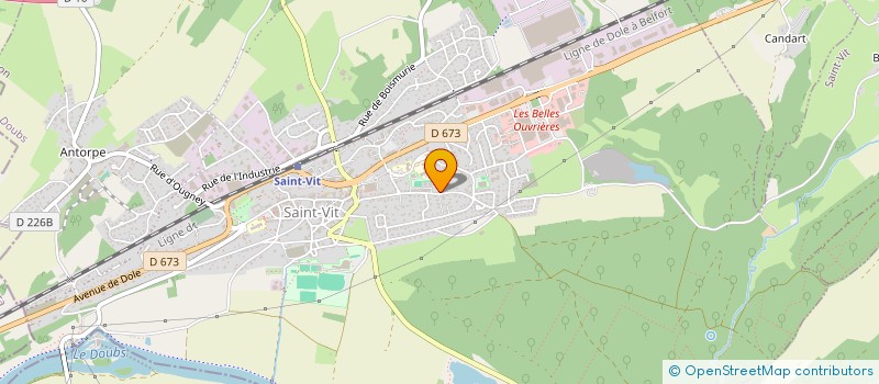 localisation de l'entreprise SCI S.B.  SAINT-VIT