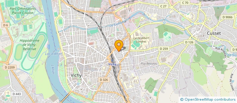 localisation de l'entreprise SCI S.B.D. à VICHY
