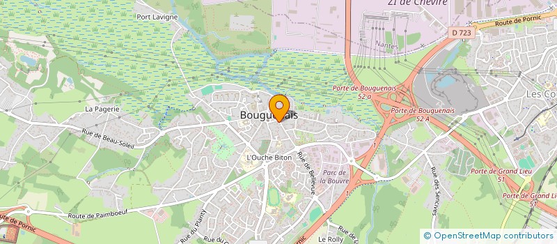 localisation de l'entreprise SCI S.B.E.C. à BOUGUENAIS