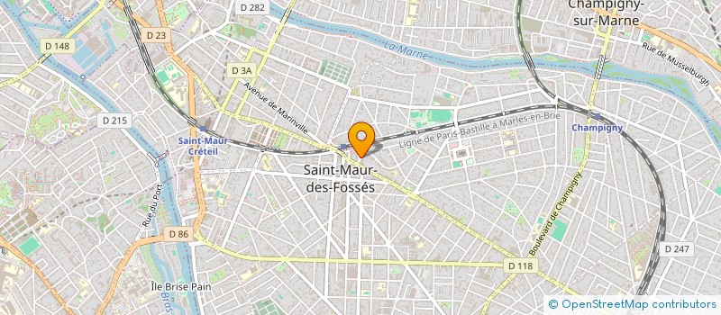 localisation de l'entreprise SCI S.B.F à SAINT-MAUR-DES-FOSSES