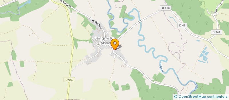 localisation de l'entreprise SCI S.B.H IMMO  SAVIGNY-SUR-AISNE