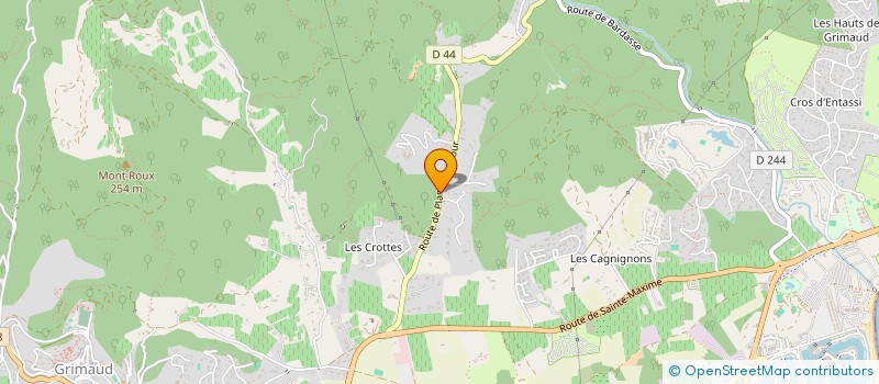localisation de l'entreprise SCI S & B IMMOBILIER à GRIMAUD