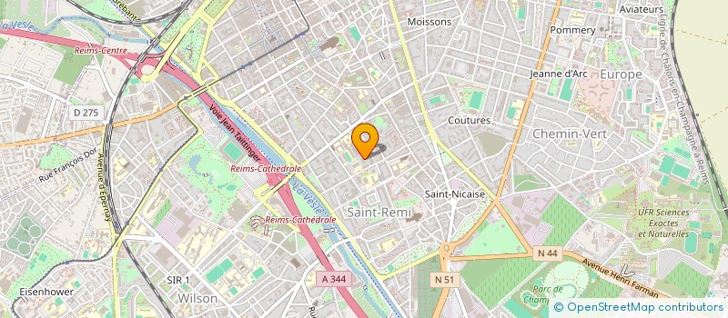 localisation de l'entreprise SCI S B N C  REIMS