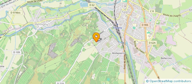 localisation de l'entreprise SCI S.B.P.  CHAGNY