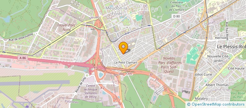 localisation de l'entreprise SCI S.B.S.  CLAMART