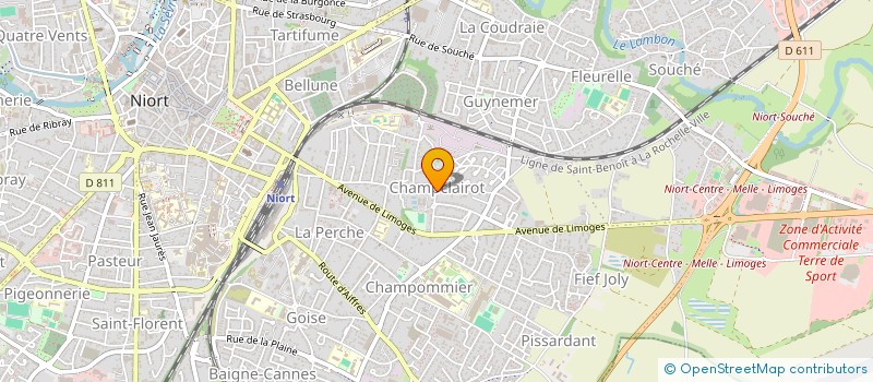 localisation de l'entreprise SCI  S B S J  NIORT