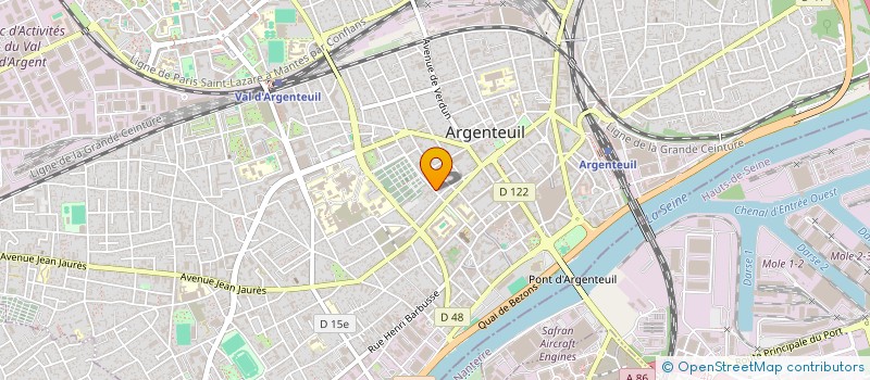 localisation de l'entreprise SCI S.B.V.M  ARGENTEUIL