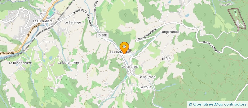 localisation de l'entreprise SCI S&C  COURZIEU