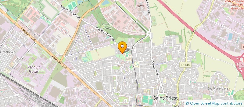 localisation de l'entreprise SCI S.C.B  SAINT-PRIEST