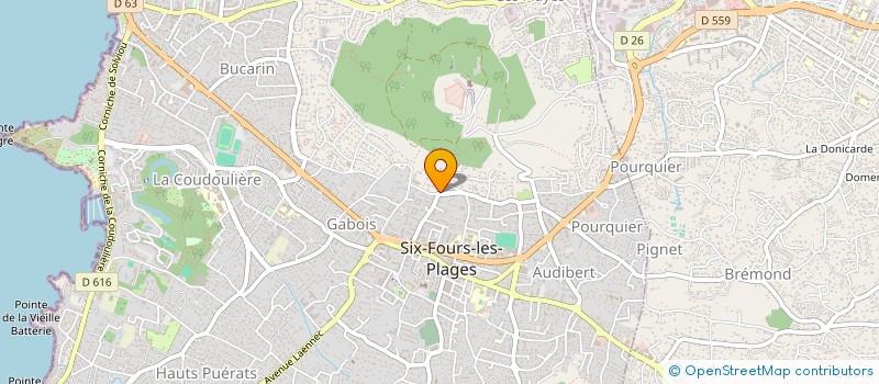 localisation de l'entreprise SCI S.C.B. à SIX-FOURS-LES-PLAGES