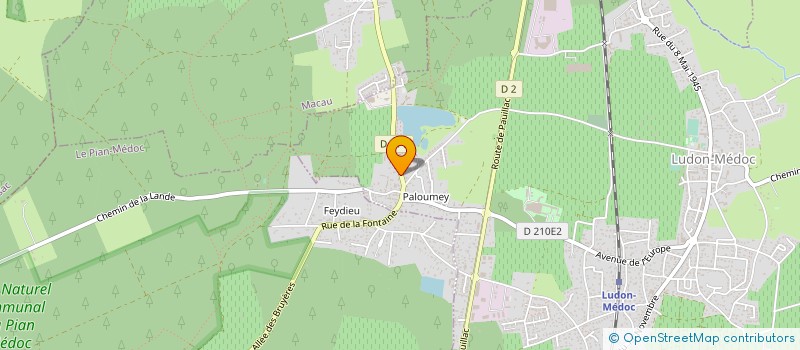 localisation de l'entreprise SCI S.C.C.  LUDON-MEDOC