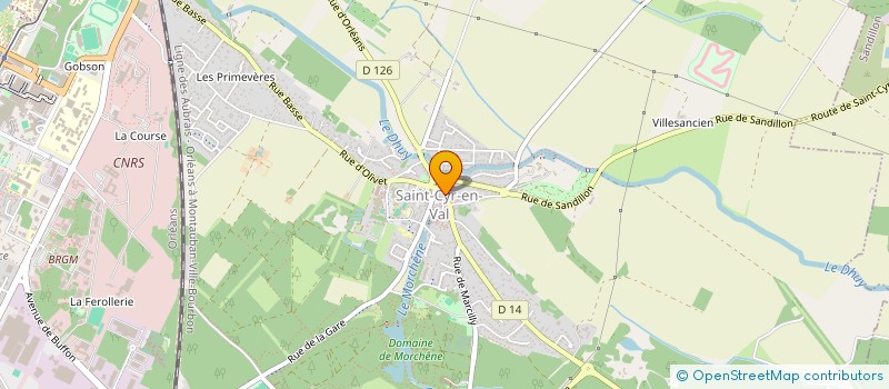 localisation de l'entreprise SCI S.C.D.A à SAINT-CYR-EN-VAL