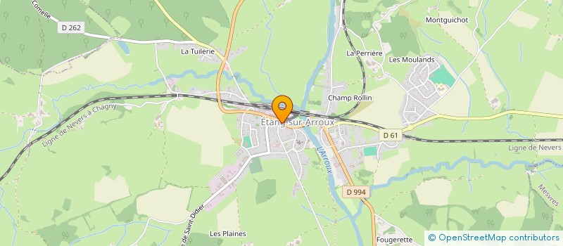 localisation de l'entreprise SCI S.C.E.  ETANG-SUR-ARROUX