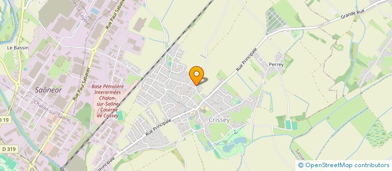 localisation de l'entreprise SCI S.C.E.T.  CRISSEY