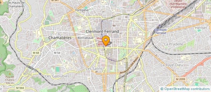 localisation de l'entreprise SCI  S.C.F.  CLERMONT-FERRAND