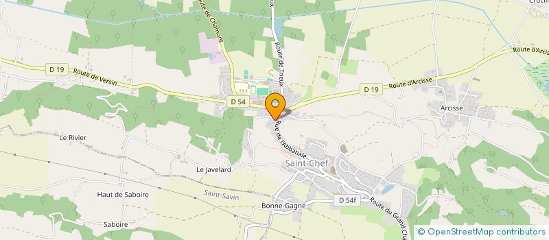 localisation de l'entreprise SCI S.C.G.  SAINT-CHEF