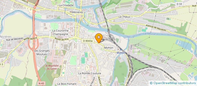localisation de l'entreprise SCI S C I V A à CHARLEVILLE MEZIERES
