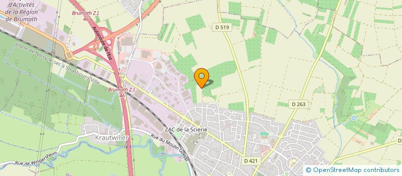 localisation de l'entreprise SCI S.C.L.W.  BRUMATH