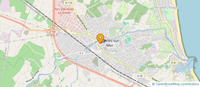 localisation de l'entreprise SCI S.C. LOU  ARGELES-SUR-MER