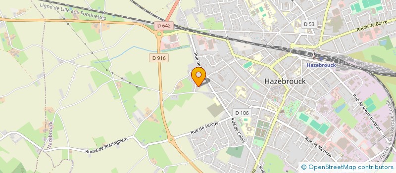 localisation de l'entreprise SCI S.C.M.C  HAZEBROUCK