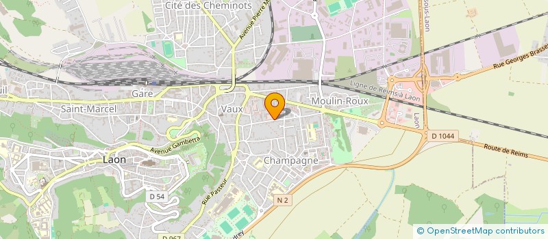 localisation de l'entreprise SCI S.C.O IMMOBILIER à LAON