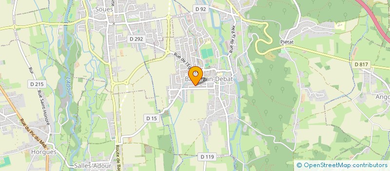 localisation de l'entreprise SCI S.C.P  BARBAZAN-DEBAT