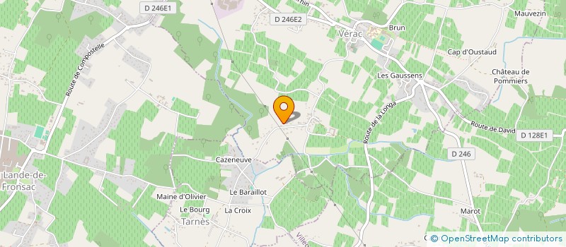 localisation de l'entreprise SCI S.C.R.M.  VERAC