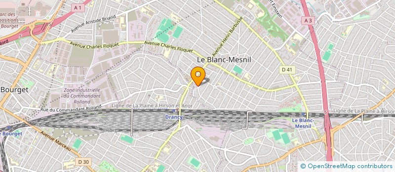 localisation de l'entreprise SCI S.C.S & CO à LE BLANC-MESNIL