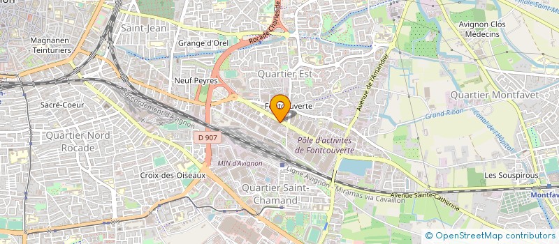 localisation de l'entreprise SCI S.C.V.P.  AVIGNON