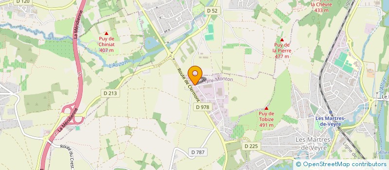 localisation de l'entreprise SCI S.D.  VEYRE-MONTON