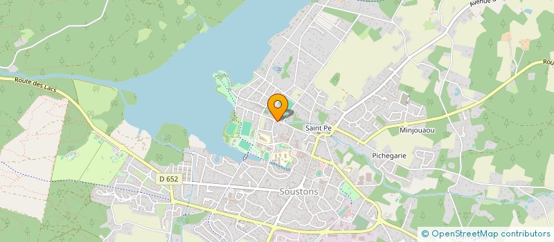 localisation de l'entreprise SCI S.D.A.I.  SOUSTONS