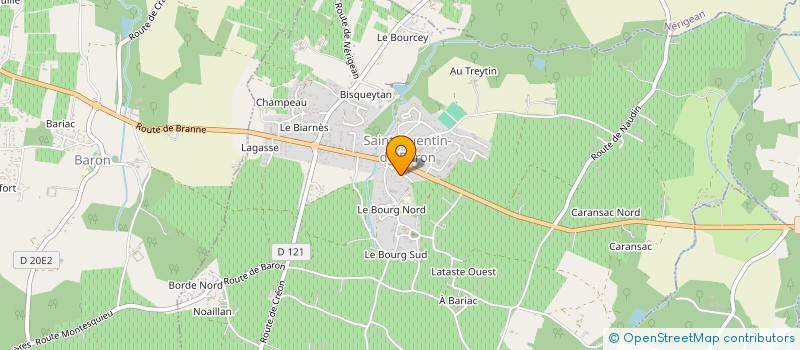 localisation de l'entreprise SCI S.D.B.C.  SAINT-QUENTIN-DE-BARON