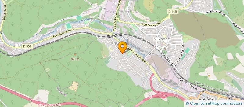 localisation de l'entreprise SCI S.D.D.  KNUTANGE